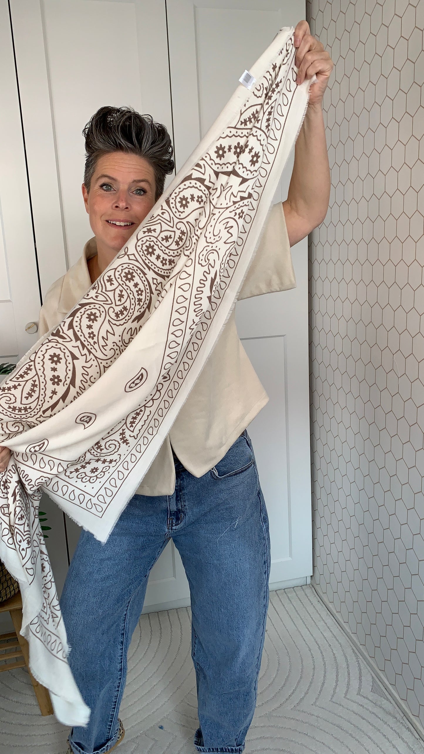 Sjaal Paisley groot
