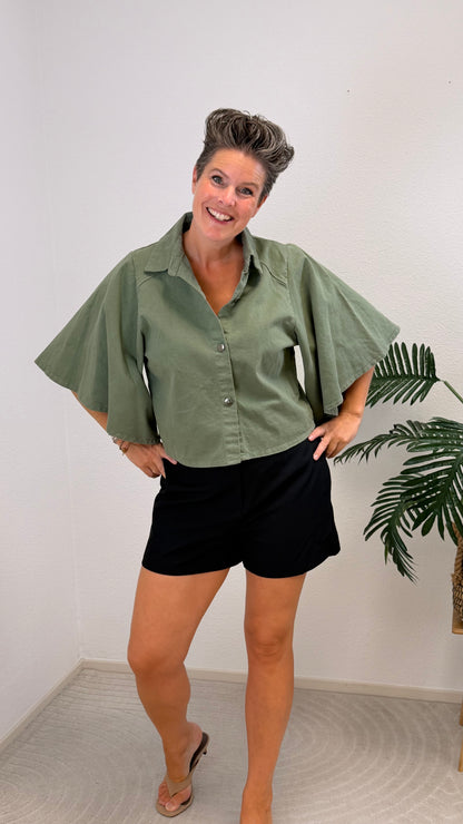 Spijker blouse Milou Ambika