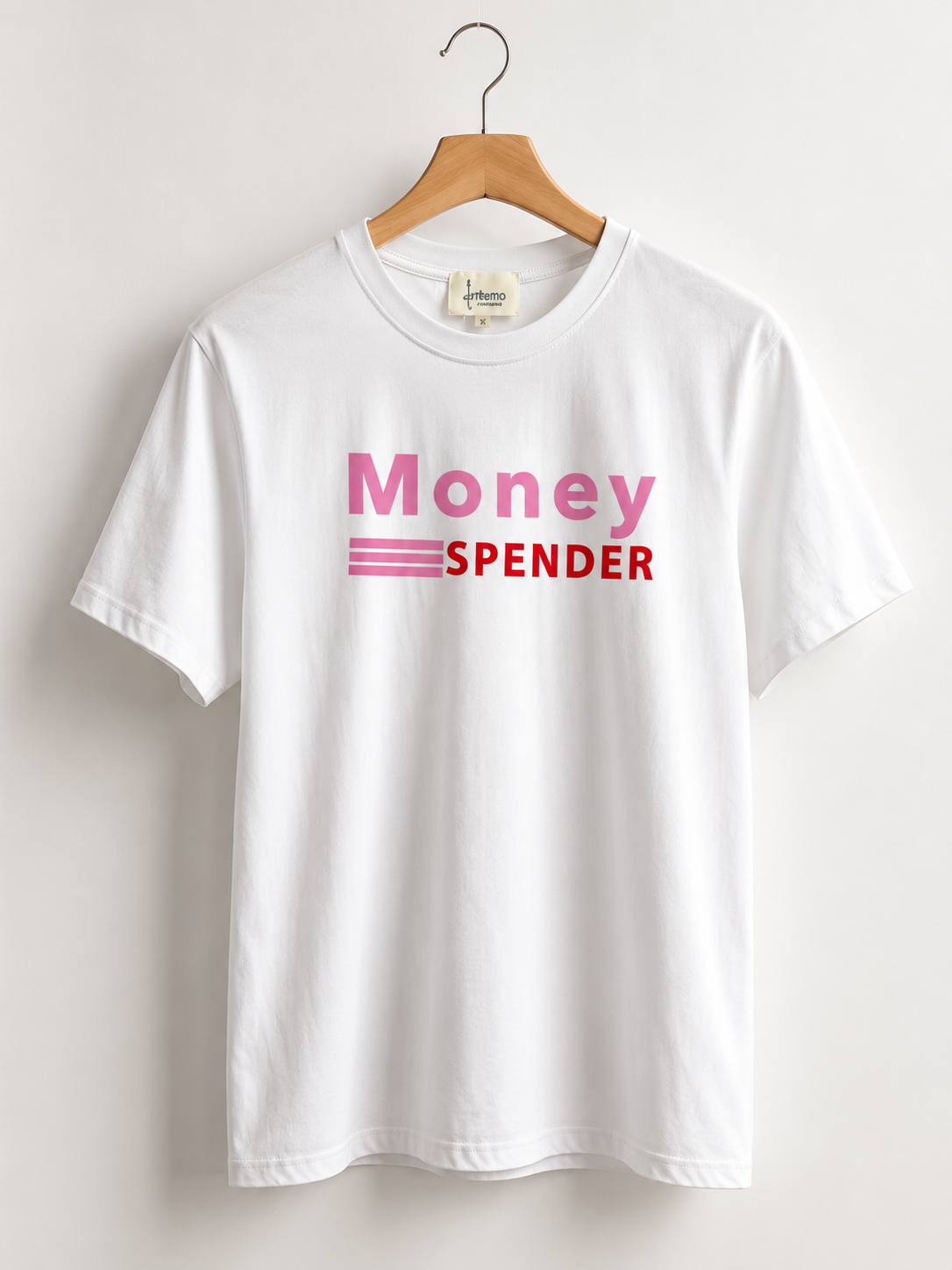 T shirt money Azzurro