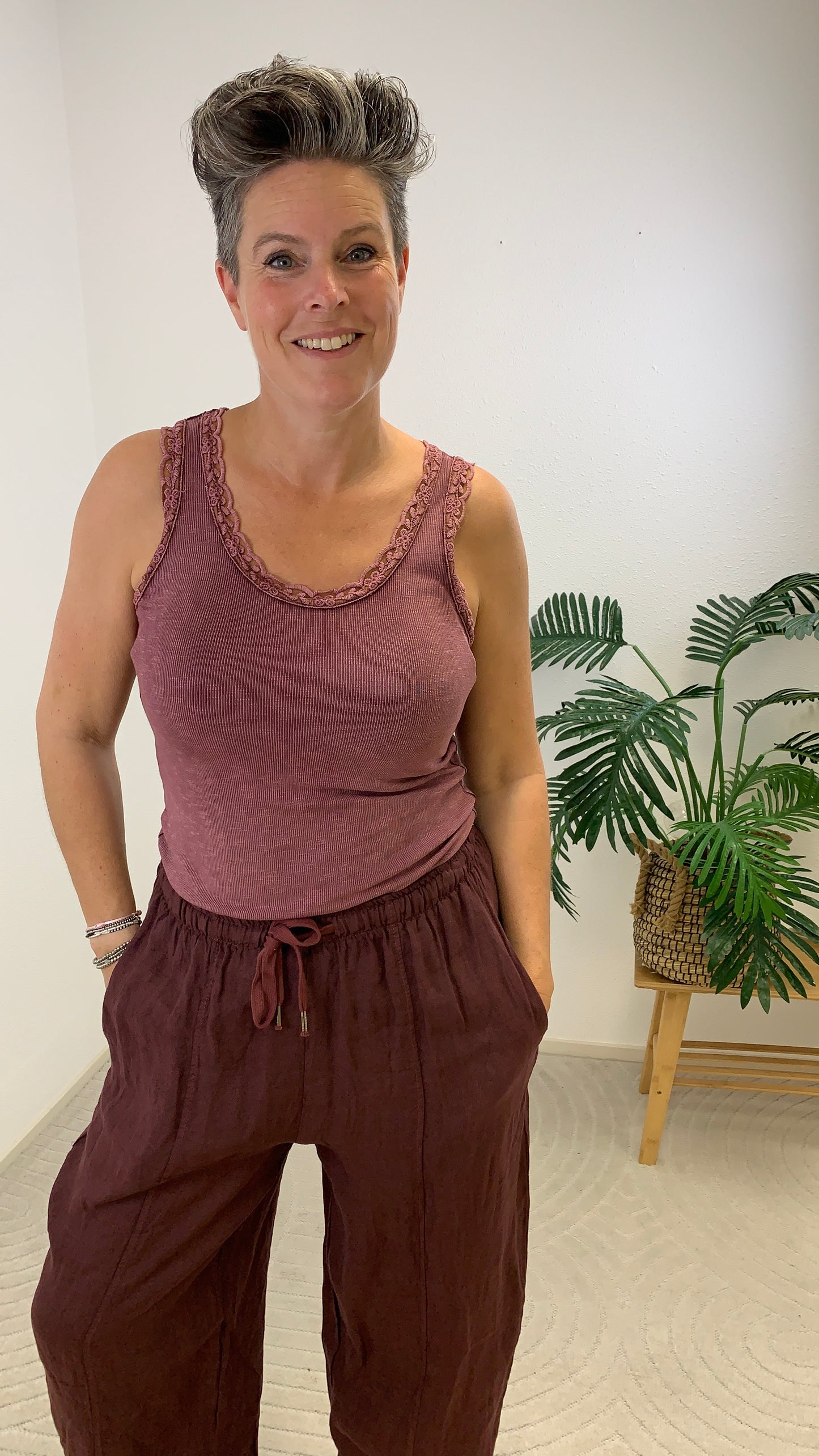 Linnen broek Fenna