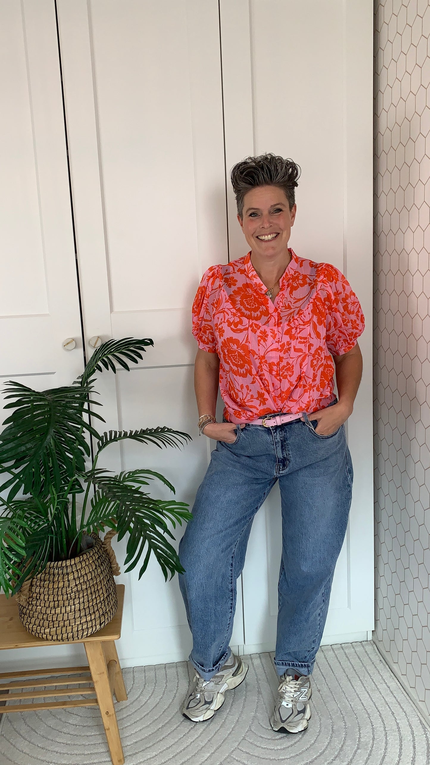 Blouse bloem