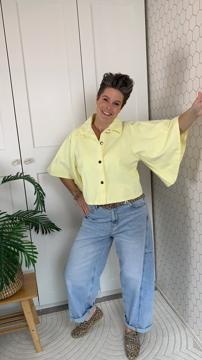 Spijker blouse Milou Ambika