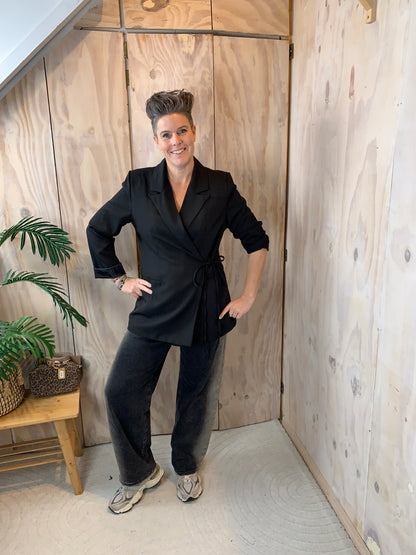 Nr92 overslag blazer Azzurro