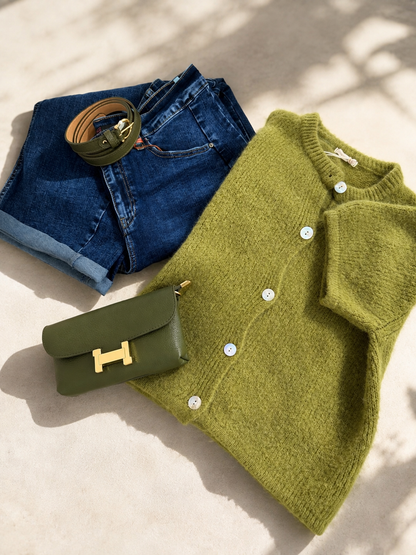 ✨ Baby Alpaca Vestje Oliva ✨.