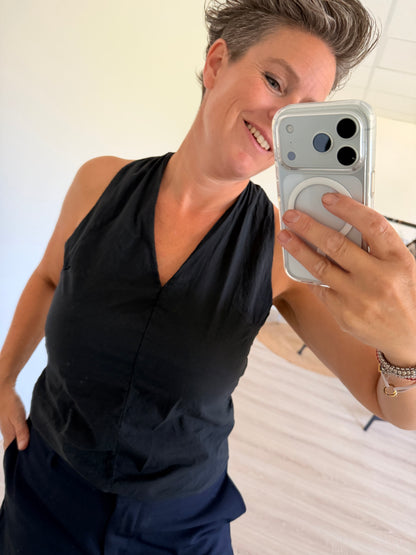 🖤 Top Twist Zwart Lissy
