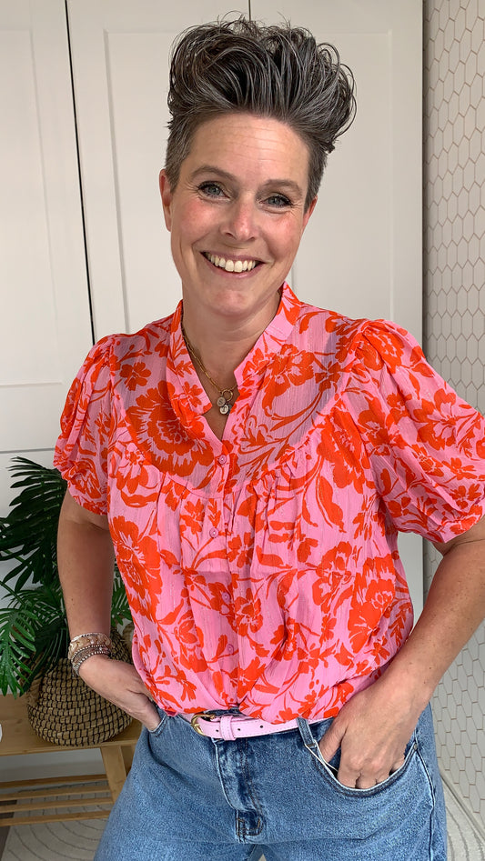 Blouse bloem