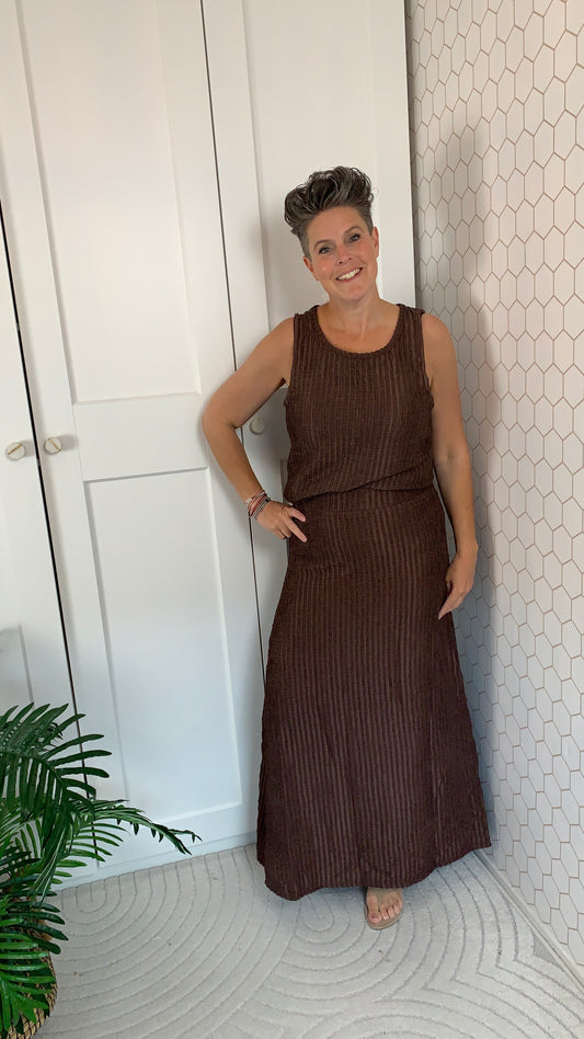 Set Helena rok & top Azzurro