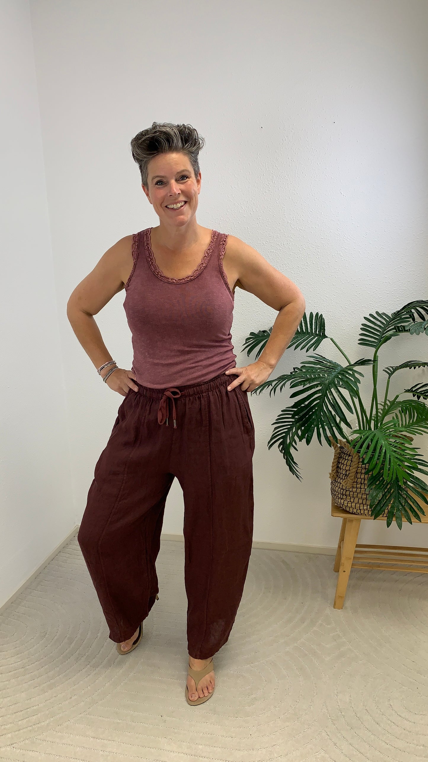 Linnen broek Fenna