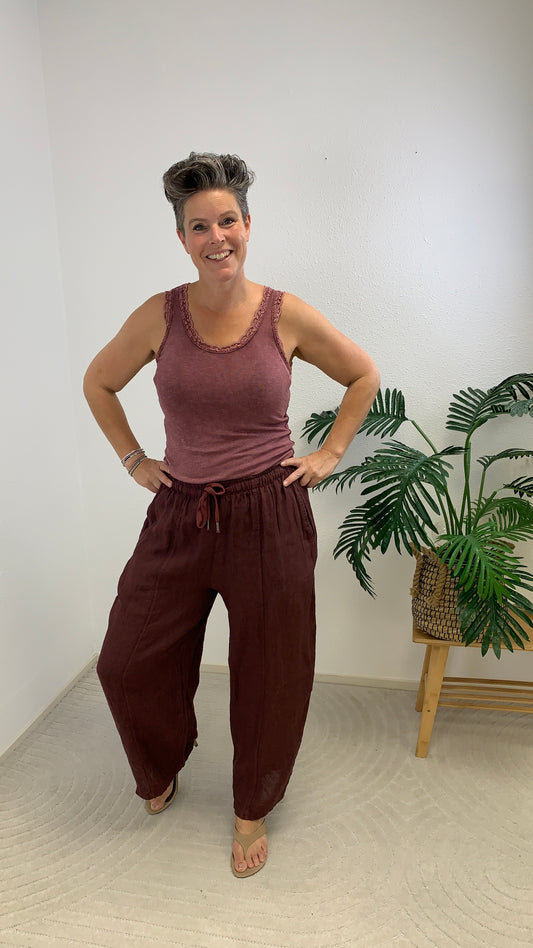 Linnen broek Fenna