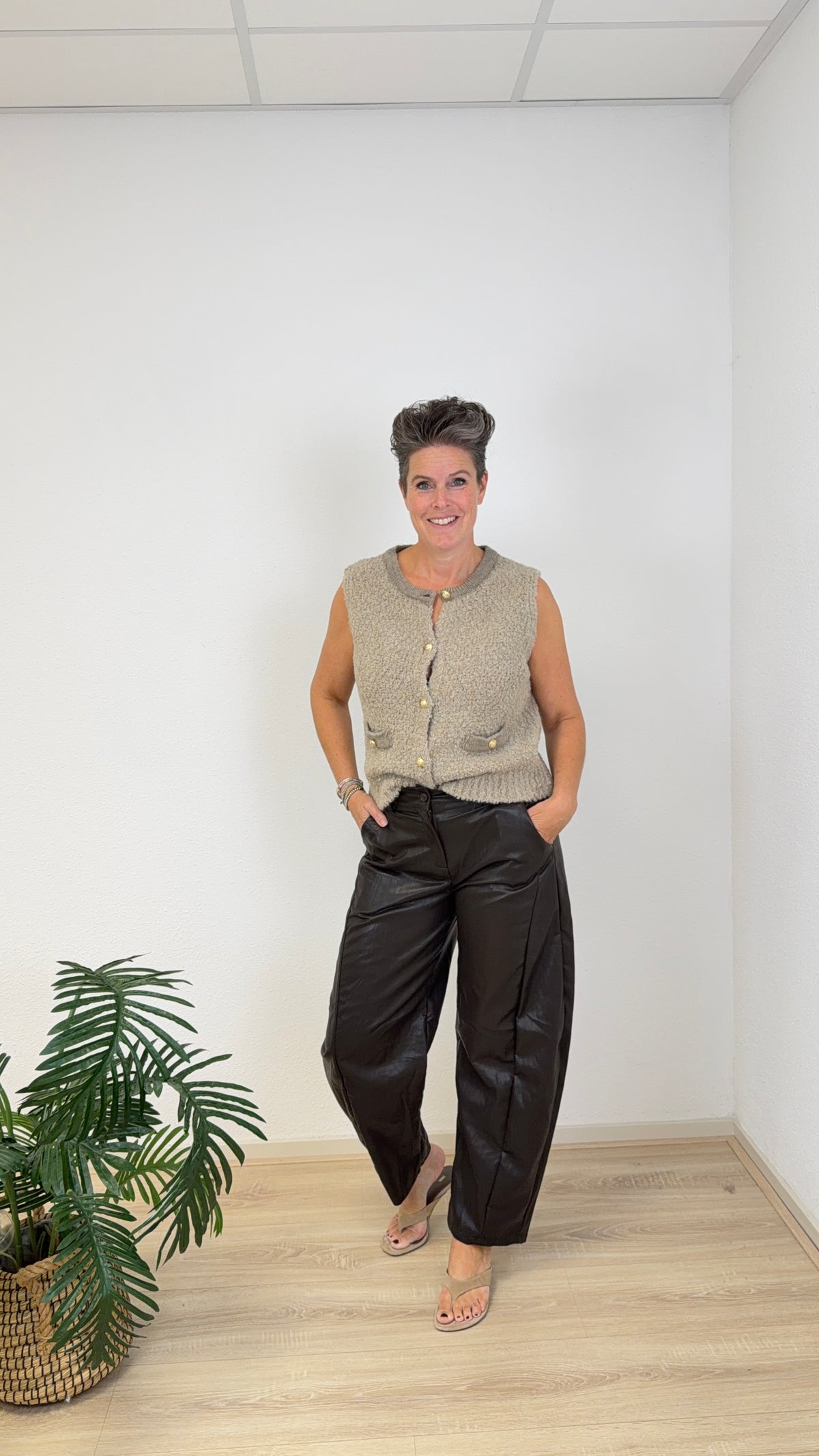 Leather Look barrel Kim