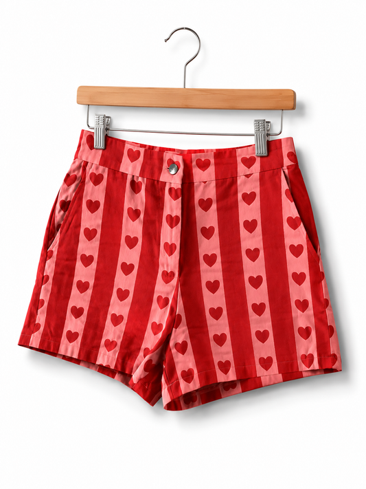 Short Heart Demin Azzurro